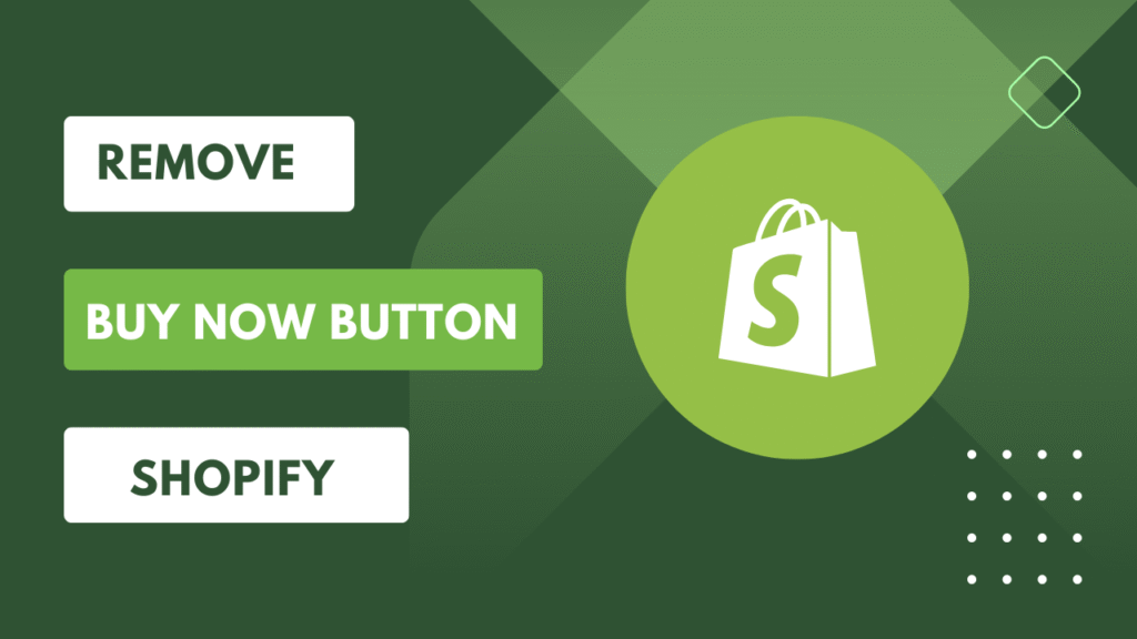 remove buy now button on shopify